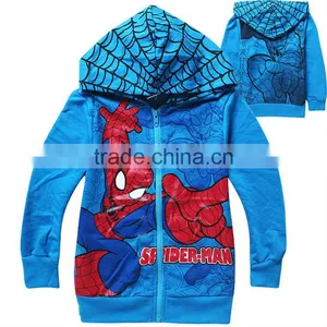 Boys Cartoon Hoodies Children Sweatshirts Kids 100% Cotton Hoodies thumbnail-1