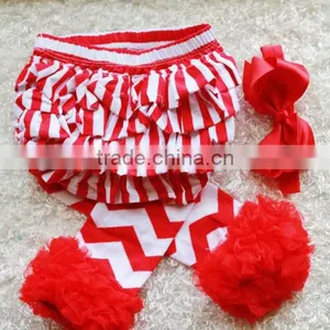 Full Ruffles Baby Underwear Boutique Clothing Solid Color Bloomers Match Headband thumbnail-6