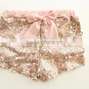 Gold Sequins Baby Shorts Childrens Boutique Clothing Girls Shorts China Wholesale thumbnail-4