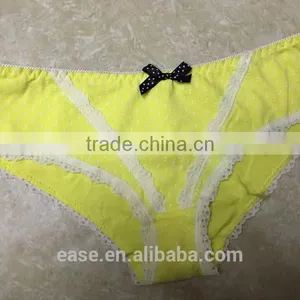 Breathable Soft Classic Cotton Panties Comfortable Sexy Lace Women Briefs thumbnail-1