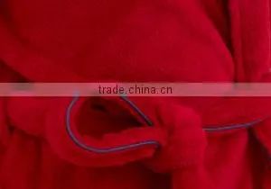 Womens and Mens Hotel Coral Bleece Bathrobe thumbnail-3
