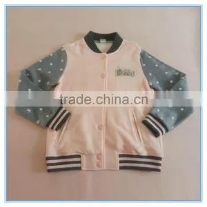 Wholesale Children Girls Baseball Jackets Girls Long Sleeve Clothes Sports Jackets thumbnail-3