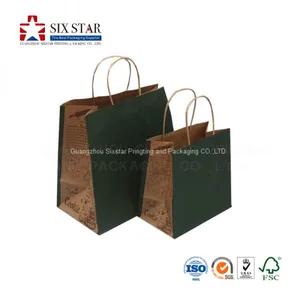 Top Quality Reusable Customized Design Printing Shopping Kraft Paper Bag thumbnail-4