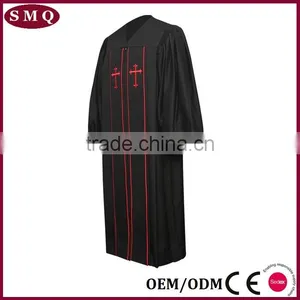 White Liberty With Black Velveteen Church Pulpit Robe thumbnail-3