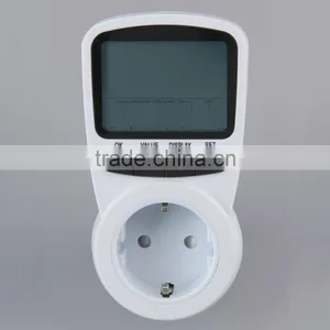 TS-1500 Electronic Energy Meter LCD Energy Monitor Plug-in Electricity Meter for EU Plug Monitor thumbnail-2