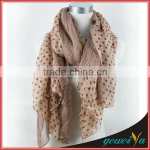 Infinity Voile Polka Dot Scarf thumbnail-1