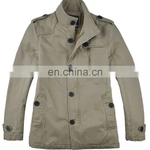 Lastest Fashion Cotton Casual Sherpa Lining Mens Parka Jacket thumbnail-1