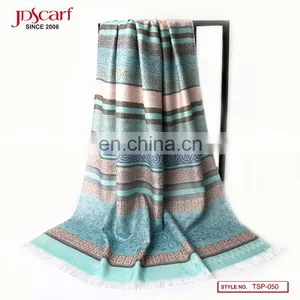 Women 100% Polyester Pakistani Muslim Wholesale Scarf Hijab Fashionable Hijab Scarf thumbnail-1