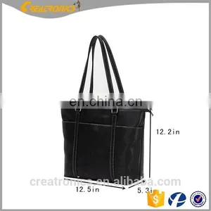 CR Hot Promotion Fashion Women Leather PU Soft Handbag Designer Laptop Bag Shoulder Bags Women Bag thumbnail-6