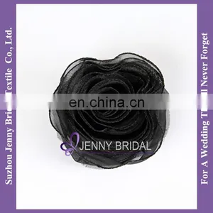 C405 Chair Bow With Wholesale Organza Flowers Chair Cover With Organza Sash for Wedding thumbnail-3