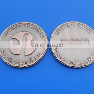 Custom Gold Hope Challenge Coin for States of Islands thumbnail-2