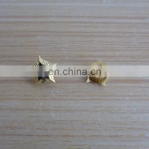3D Star Shape Metal Lapel Pin With Screw And Plus thumbnail-1