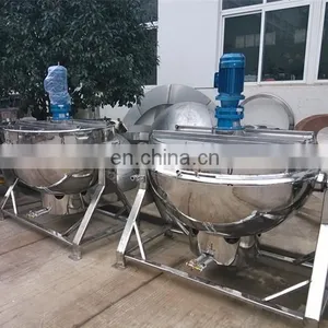 Jacketed Kettle With Scrapping Stirrer/double Layer Cooker With Mixer thumbnail-1