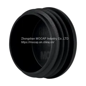 MOCAP LDPE Black Round Decorative Pipe End Cap thumbnail-2