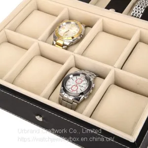 Custom Logo 6 12 24 Luxury pu Leather Watches Gift Packaging Watch Storage Display Box Watches Storage Case Band Strap Box thumbnail-3
