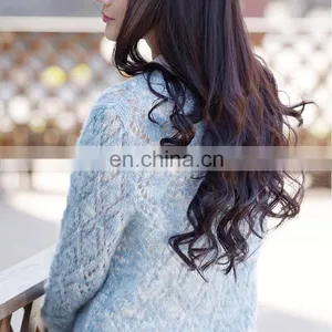 Wholesale Mohair and Wool and Acrylic Blended Fluffy Lace Weight Hand Knitting Yarn Ball for Scarf thumbnail-6