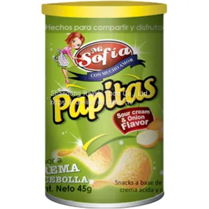 Halal Certified Sour Cream & Onion Flavor Crispy Potato Chips/Crisps OEM thumbnail-1