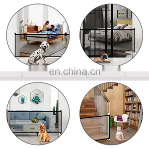 Best Selling Mesh Pet Magic Gate Portable Folding Safe Guard Magic Gate for Dogs thumbnail-6