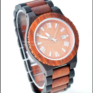 Wholesale Ebony Wooden Watch Wood Dial Quartz Brand Watches Christmas Gift thumbnail-3