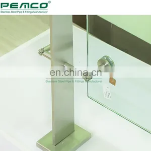 304 316 Inox Interior Balcony Glass Spider Railing Deck Tempered Glass Railing Balustrade thumbnail-4