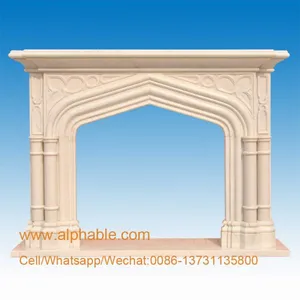 Carved Marble Fireplace Mantels thumbnail-4