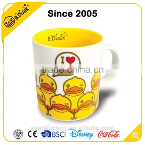 Novelty Fanny Gifts B.Duck Brand Yellow White Ceramic Coffee Mug thumbnail-1