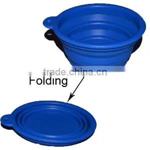 Food Storage Containers Collapsible Pet Bowl Silicone Bowl Foldable Bowl Dog Pet Bowl thumbnail-6