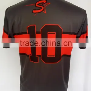 100%polyester Men's Baseball Sublimation Print T-shirt thumbnail-2