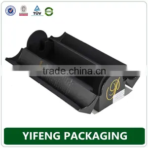 Top Quality Products Handmade Single Bottle Luxury Leather Empty Cardboard Paper Wine Packaging Box Wine Box thumbnail-4