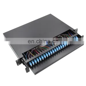 Empty FTTH Equipment Splitter Cassette Fiber Optic Patch Panel Mini ODF Type PLC Splitter Rack Mount thumbnail-1