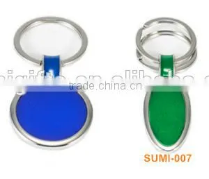 Custom LOGO Design Metal Name Sublimation Blank Keychain/keyring thumbnail-2