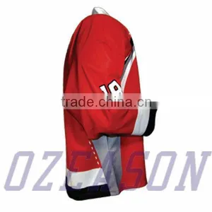 Warm Ice Hockey Jersey Shirt Custom Made Design Logos Numbers Names thumbnail-3