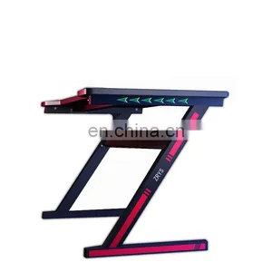 LGB Light Commercial Home Office Simple l Shaped Portable Sit Stand PC Computer Gaming Table Computer Desks thumbnail-5