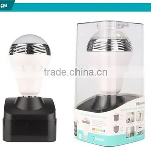 AC100-240V Working Voltage E27/B22 Base RGBW LED Bluetooth Bulb Speaker With Free Controlling APP for Android & IOS Smartphones thumbnail-1