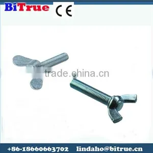 China Custom Metal Stainless Steel Butterfly Wing Nuts Bolt Screw thumbnail-1