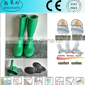 China New Desgin Products Green Pvc Safety Boots thumbnail-1
