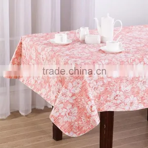 1PC Printed PEVA With Flannel Back Vinyl Table Cloth thumbnail-1
