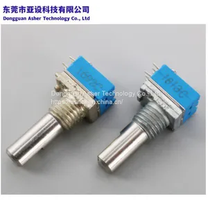 RE08 of 8mm Metal Shaft Sealed Logic Encoder With Switch, Horizontal Type, 16-Channel Encoder for Walkie-Talkie thumbnail-1