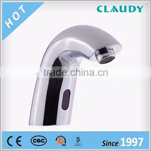 2016 Hot Sales Brass Chrome Finish AC DC ROHS Automatic Shut off Faucet thumbnail-3