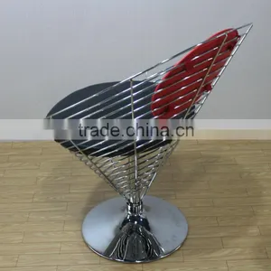 Unique Appearance Famous Design Wire Cone Chair With Soft Pad Replica Coffee/dining Chair thumbnail-2
