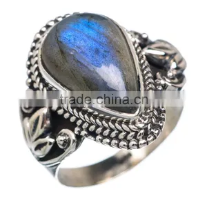 LABRADORITE RING ,925 Sterling Silver Jewelry Wholesale,WHOLESALE SILVER JEWELRY,SILVER EXPORTER,SILVER JEWELRY FROM INDIA thumbnail-1
