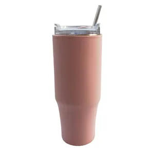 Custom Logo Color Water Bottle Tumbler Sleeve Large Size Neoprene 40OZ Cup Tumbler Carrier Bag thumbnail-2