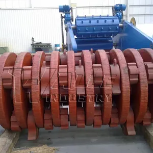Double Shaft Shredder Equipment, Anti‑Wear Two‑Rotor Shredding Unit for Scrap Steel, Plastic Drum, Wood Log and Industrial Trash Shredding thumbnail-4