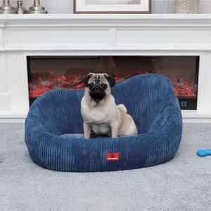 Luxury Lounge Dog Bed With Zero-Pressure Memory Foam Cushion thumbnail-1
