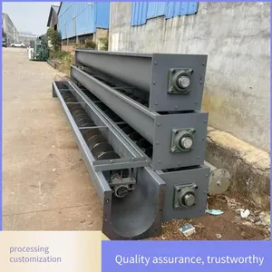Flour Shaftless Steel Tube Screw Elevator, 4-meter Stainless Steel Screw Feeder, Carbon Steel Pig Feed Conveyor thumbnail-2