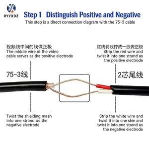 BNC Tail Coaxial Surveillance Camera Single Head Q9 Jumper Power Extension Cable for Cross-border Use thumbnail-2