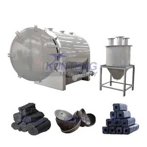 Smokeless Bamboo Charcoal Powder Making Machine Biomass Waste Carbonization Furnace EPC thumbnail-1