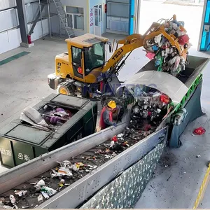 MSW Recycle Plant Separator Waste Machine Garbage Separation Disposers System From Household Waste to Energy Incineration Line thumbnail-4