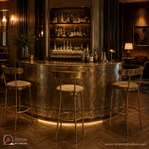 Creative Metal Coffee Table thumbnail-3