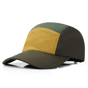 Custom Hat 5 Panel Outdoor Functional Cap With Woven Label Waterproof Breathable Design Unisex Camping Hiking Cap Wholesales thumbnail-5